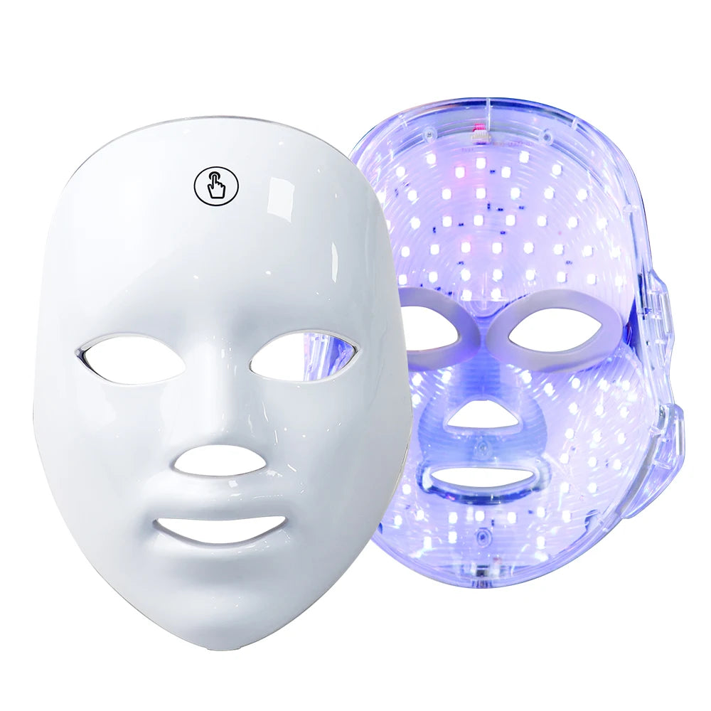 Anti Acne 7 Colors LED Facial Mask Photon Therapy