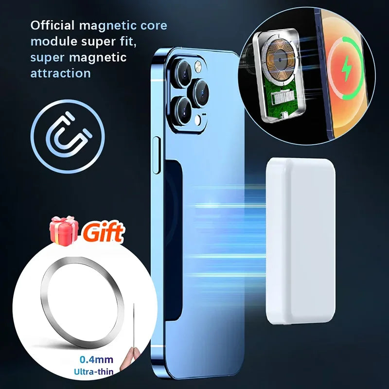 Magnetic Wireless Power Bank External Portable Battery Pack For iPhone 11 12 13 14 15 Pro Max Mini