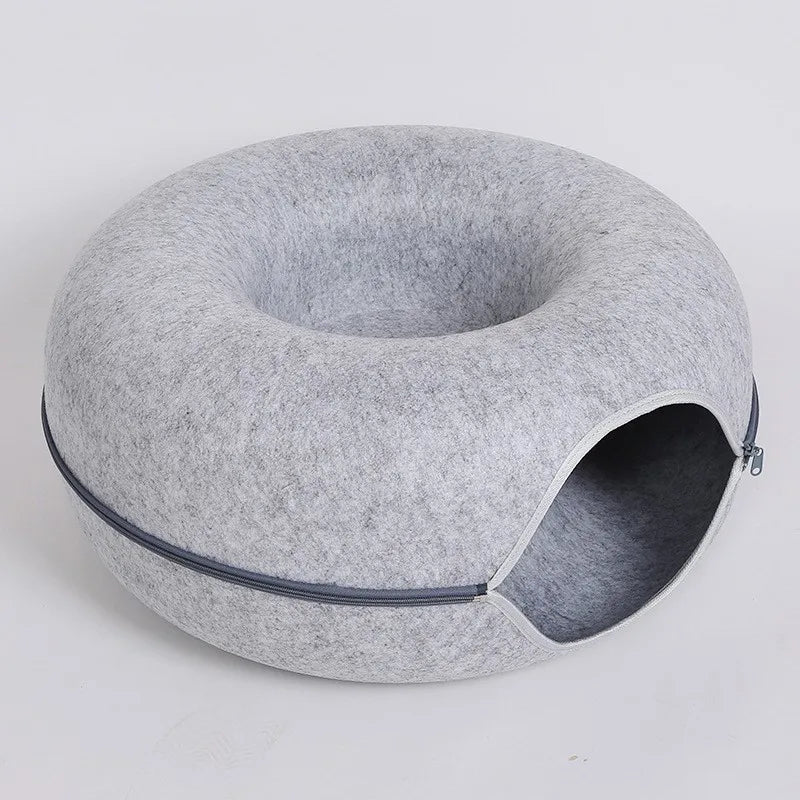 Donut Pet Bed Interactive Tunnel