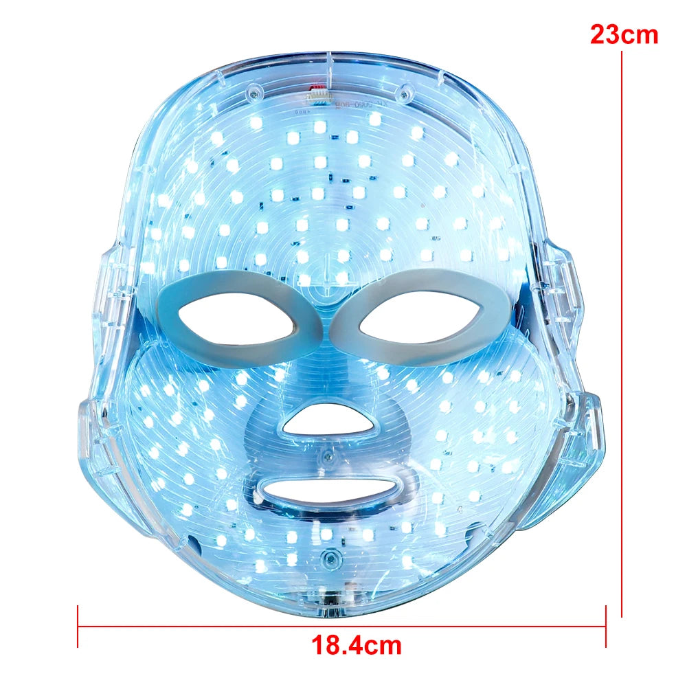 Anti Acne 7 Colors LED Facial Mask Photon Therapy